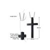 Classic Men Cross Pendant Necklace For Male Stainless Steel Necklace Statement Cruz Jewelry 24" Link Chain