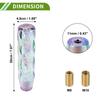 HOPESPANNER Twist Pattern Cristal 20cm Shift Knob Gear Shifter Knob Acrylic Stick Shifter Lever
