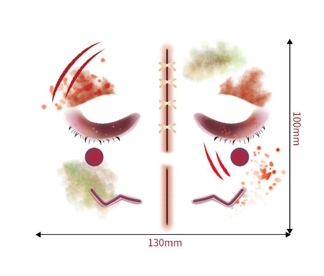 1set Halloween Face Tattoo Stickers Pumpkin Bat Star Moon Fake Freckles Temporary Tattoo Stickers for Music Party Festival Decor