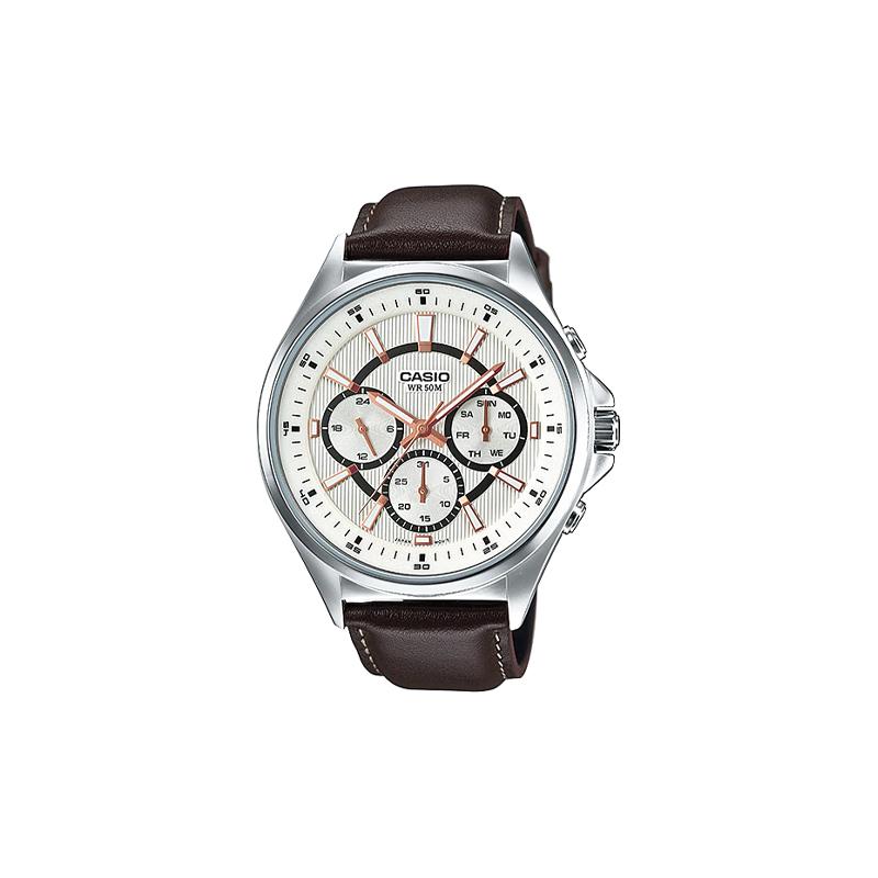 

Casio STANDARD Series DRESS Series Waterproof Business Quartz Movement Leather Strap Japanese and Korean Watch Men s Watch White MTP-E303L-7AVDF белый