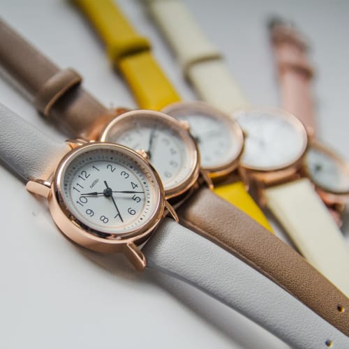 Fieldwork Women's Analog Watch with Leather Strap, Brown, YM109-5