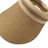 Women's Summer Straw Sun Hat - Duckbill Cap for Travel and Beach