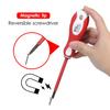 Izolowany śrubokręt 1000 V Tester napięcia 2-w-1 odwracalny magnetyczny śrubokręt płaski i krzyżowy