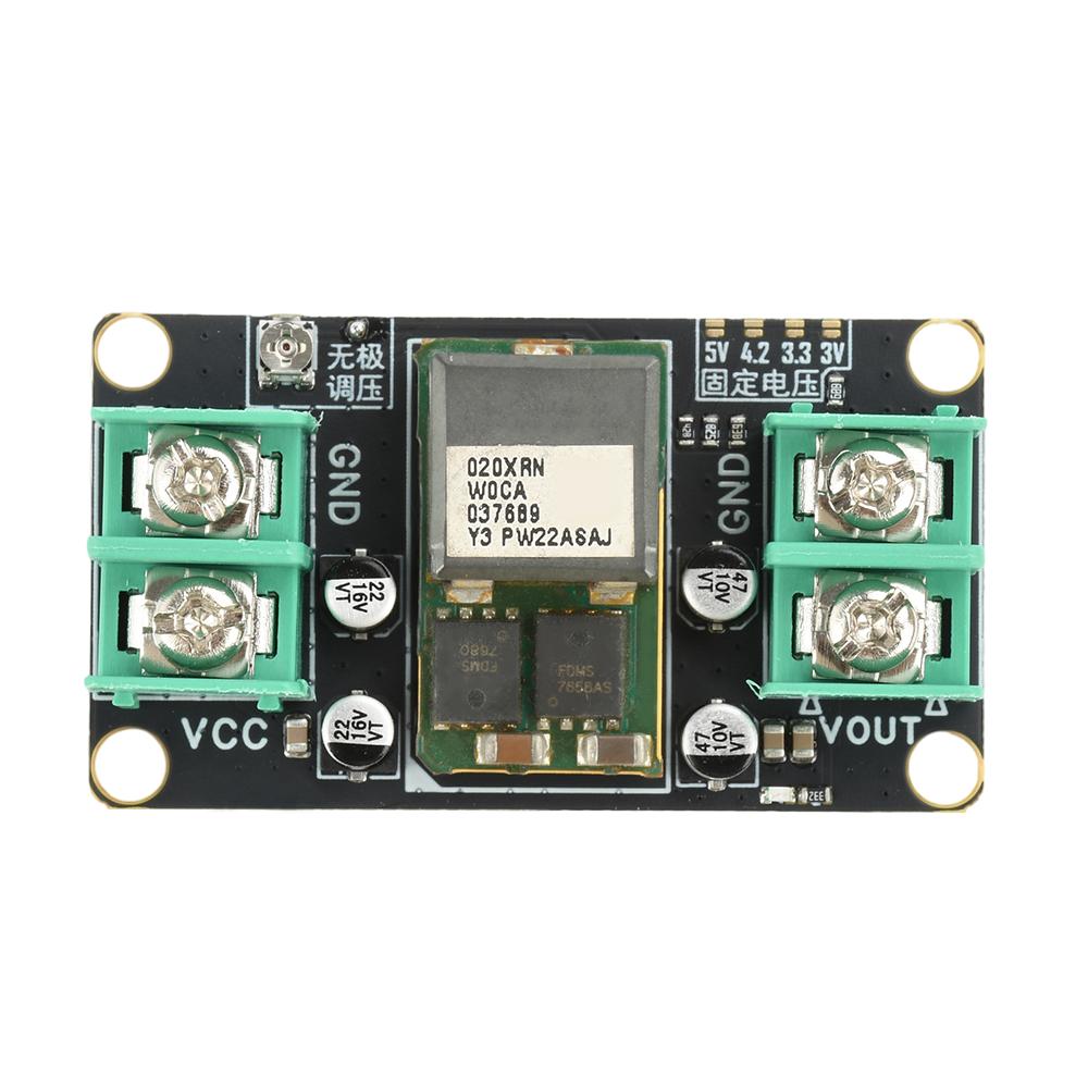 DC 9-14V DC-DC 5V/Stepless Adjustable High-Power 20A (Max) Stabilized Power Module Industrial Grade DC Step-Down Module