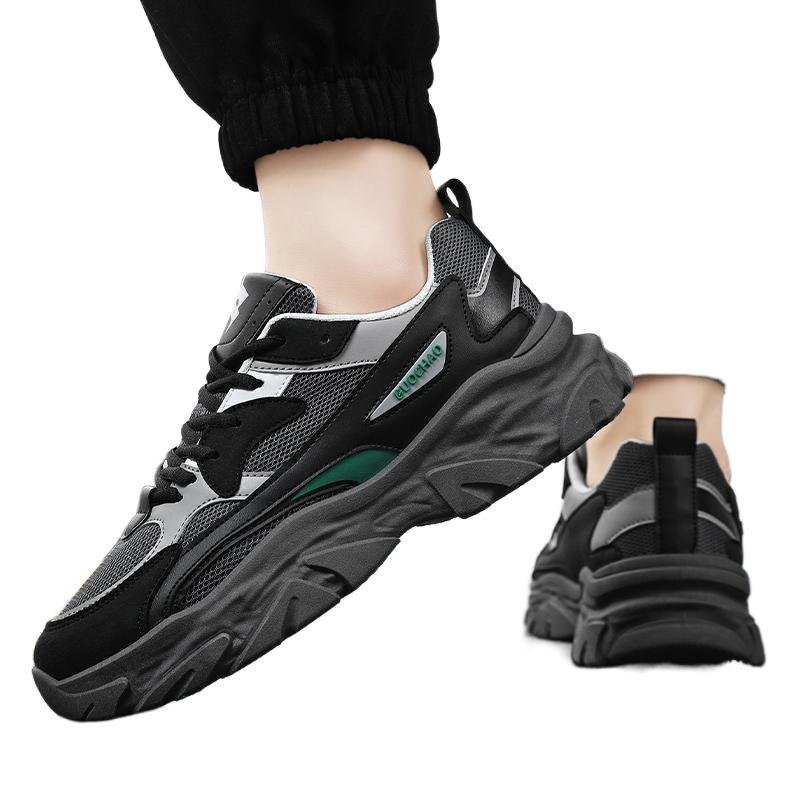Mesh casual sports shoes trendy student shoes versatile breathable dad shoes men
