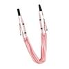 Door Leg Stretcher with Loops Lower Back Handstand Trainer Elastic Stretching Strap for Limb Muscle Exercise Pink