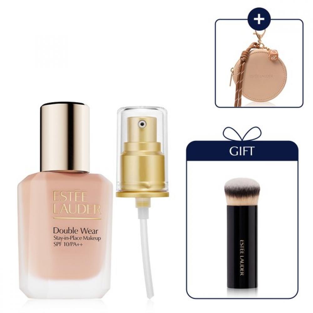 Est E laudEr nEw Foundation sEt doublE wEar  +mini Brush + Bag Charm Gift 2W2 rattan