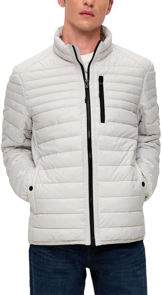 Зимняя куртка s.Oliver Steppjacke mit Label-Patch (2131722) grau