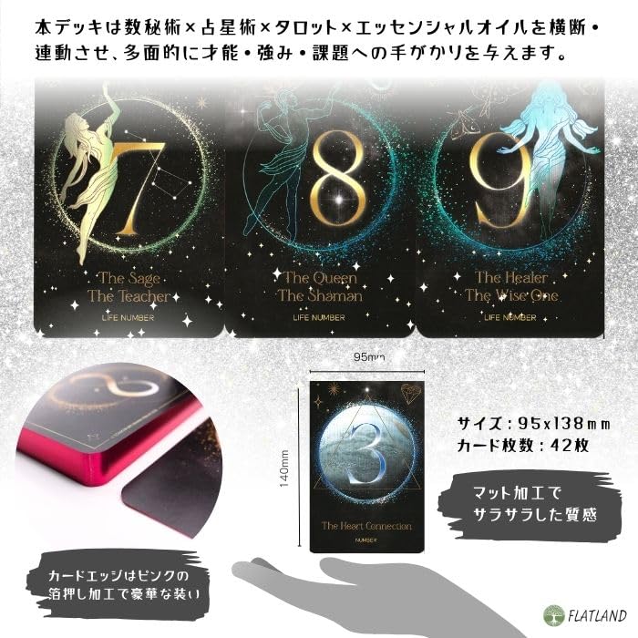 Cosmic Numbers Oracle Cards with Japanese Astrology (Authentic) Instructions, Numerology,