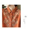 Retro Ethnic Embroidered Cotton Linen Blouse - Women's Long Sleeve, Spring 2025.
