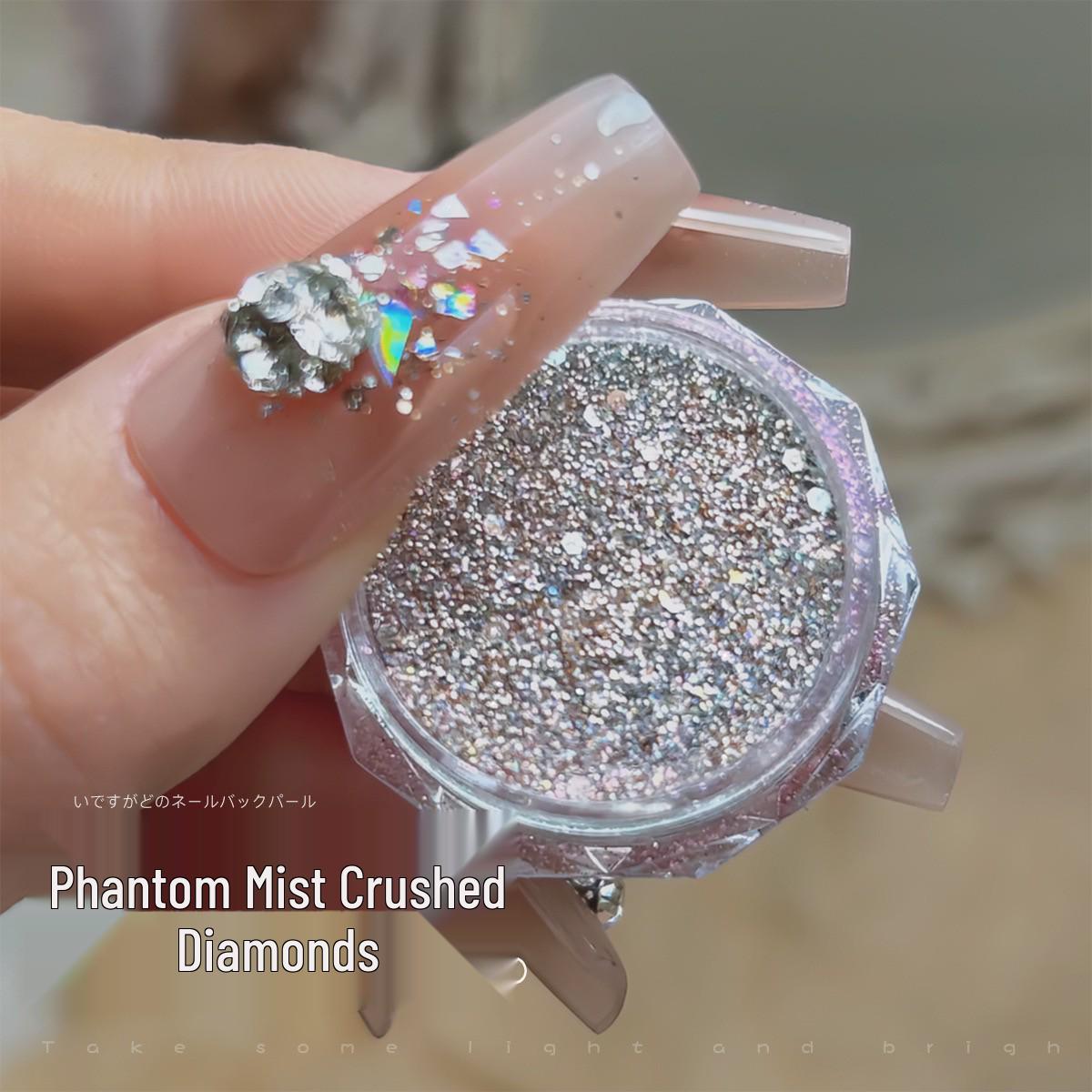 

Супер Блестящие Золотые Блестки для Нейл-Арта: Нерегулярная Смешанная Дробленая Алмазная Пыль