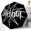1PC Slipknot Band Logo Automatic Open/Close Umbrella, 8-Rib Sturdy Frame, Lightweight Portable Umbrella, Commute, Business - Ideal Gift for Friend, Vi