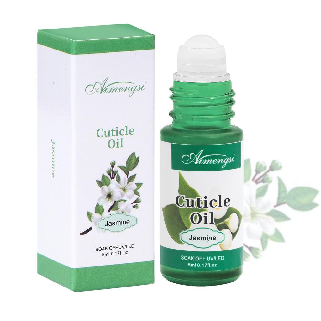 Natural Rose 5ml Cuticle Oil | Nail Nutrition Oil with Plant Essential Oil for Cuticles, Dead Skin and Damaged Nail for Women Daily Nail Care