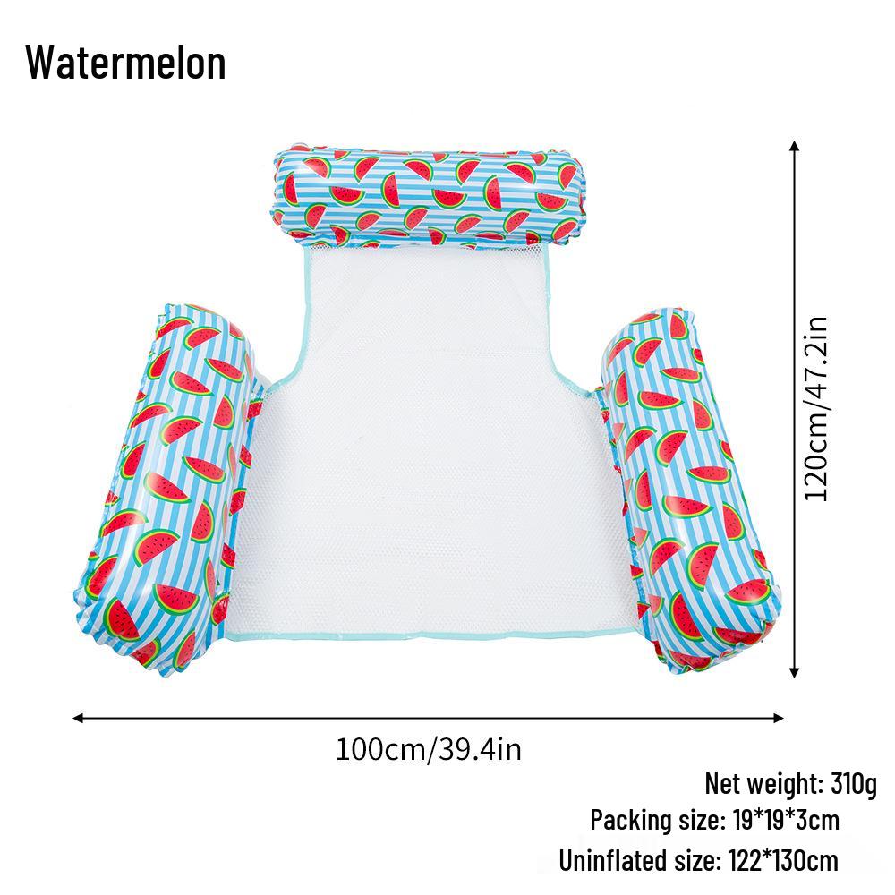 Triple-Tube Inflatable Water Hammock - Adult Folding Float Bed