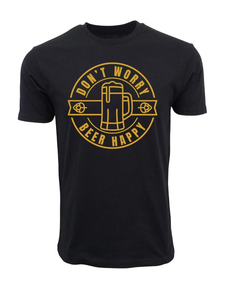 Dont Worry Beer Happy Graphic T Shirt S