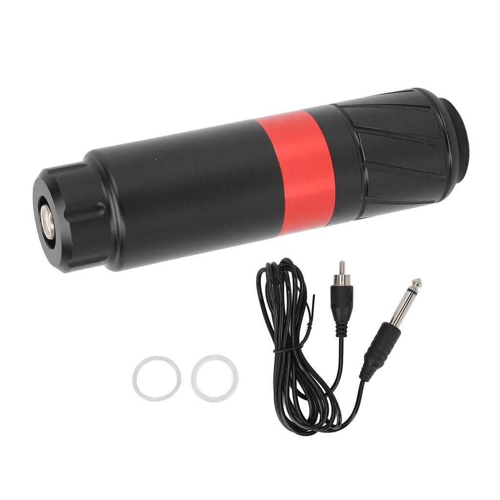 Tattoo Pen RCA Interface Cartridge Needle Black Alloy Electric Rotation Tattoo Machine Pen for