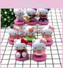 Hello Kitty Mini Figures Set Eight Piece Cute Cartoon Kt Miniatures Cake Toppers Gift