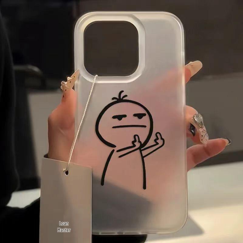 

Прозрачный мягкий чехол с жестом линии для iPhone 12/13/14/15 Pro Max iPhone 11