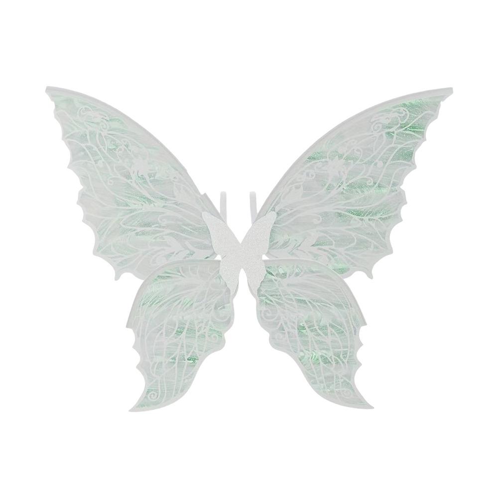 

Cute Princess Angel Wing Fairy Wings Organza Dress UP Butterfly Wings Sparkling Elf Cosplay Wing for Women Girls білий