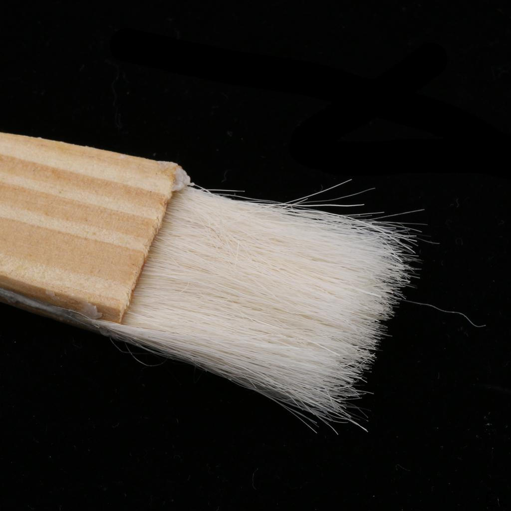 Baking BBQ Wool Brush Wooden Handle Cake Bread Barbecue Oil Butter Tool