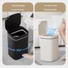 High-end smart household trash can with motion sensing, ideal for kitchen and bathroom. Deodorizing, spacious, and stylish design.