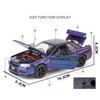 1:32 Nissan GTR R34 Skyline Supercar Alliage Métal Moulé Sous Pression Modèle de Voiture Collection Bureau Intérieur Hobby Ornement Tendance Cadeau d'Anniversaire