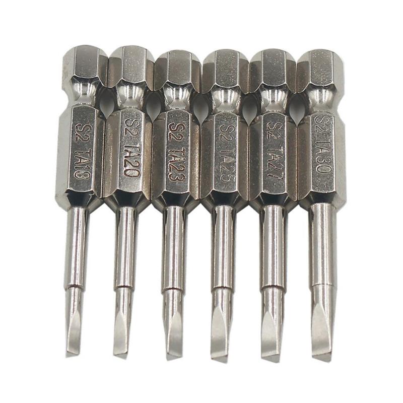 6/12pcs Magnetic Triangle Screwdriver Bits S2 Steel 1/4 inch Hex Shank Screwdriver Bit Set DIY Hand Tools