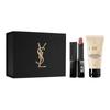 SAINT LAURENT Small Black Stripes Lipstick Moisturizing Cream Gift Set Makeup Sets Easy To Blend Hydrating 2g+50ml Gentle
