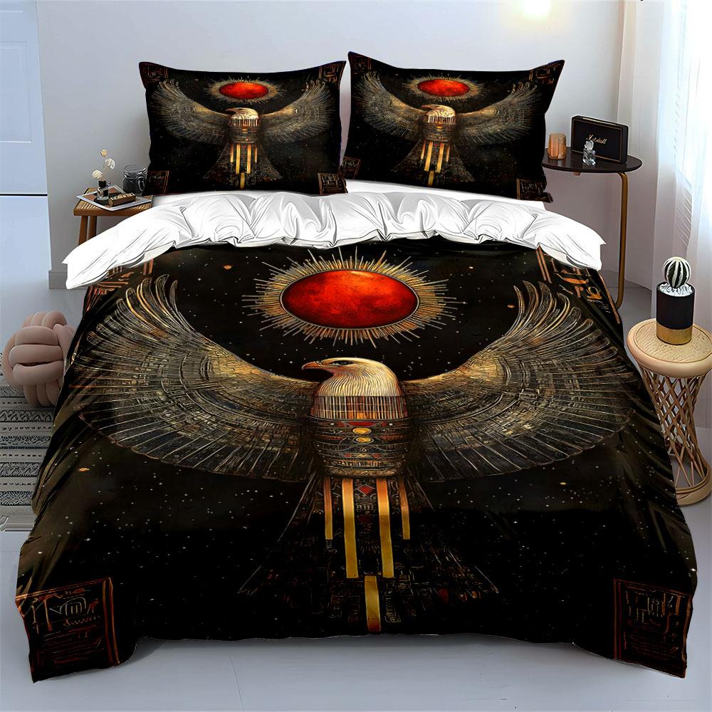 Eagle with solar disc. Bedding sets Duvet cover sets Duvet covers Pillowcases(1 * Duvet Cover 2 * Pillowcases without duvet insert)