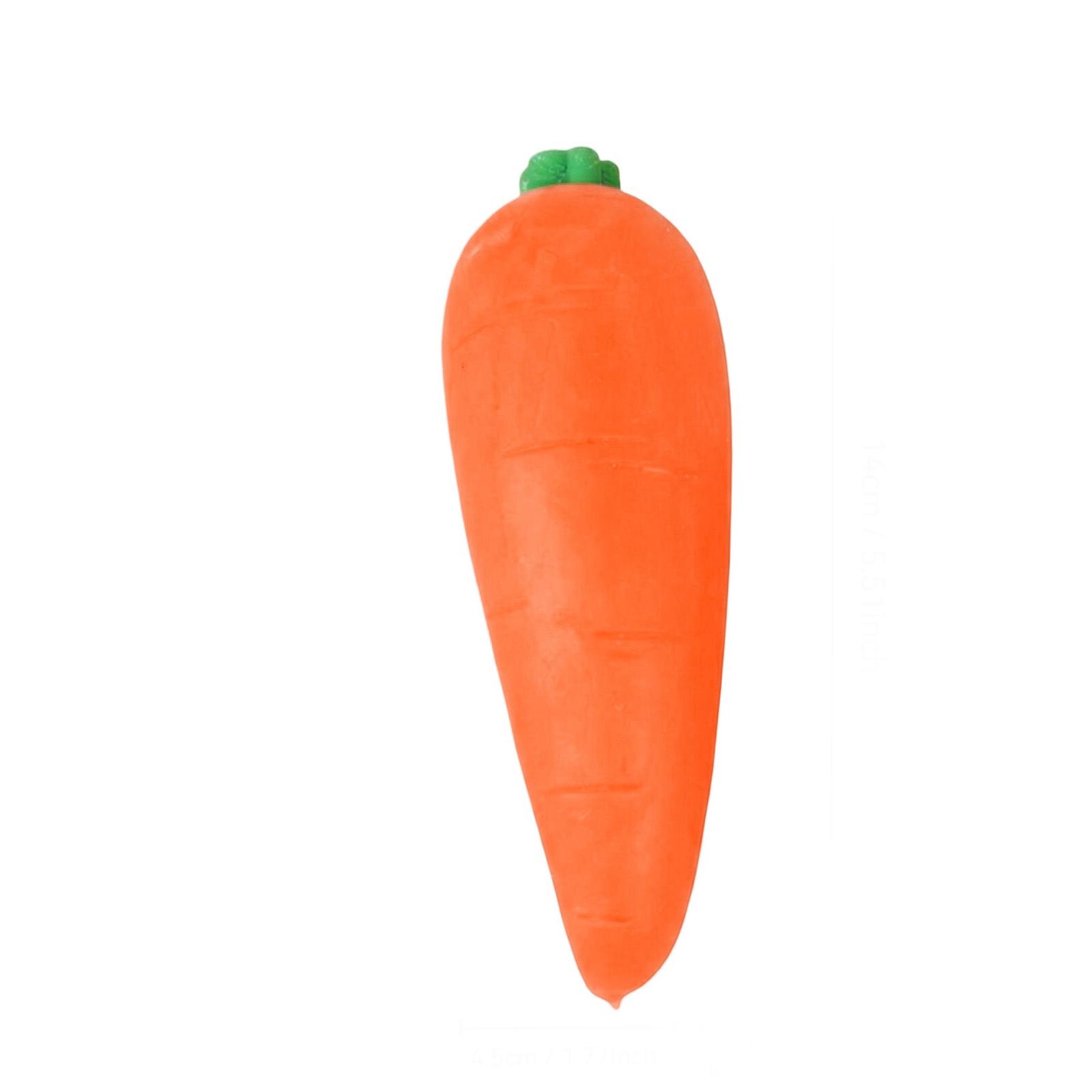 

Carrot Shaped Stress Relief Toy Soft Squeeze Simulation Vegetable Design for Hand Exercise and Relaxation Use One Size