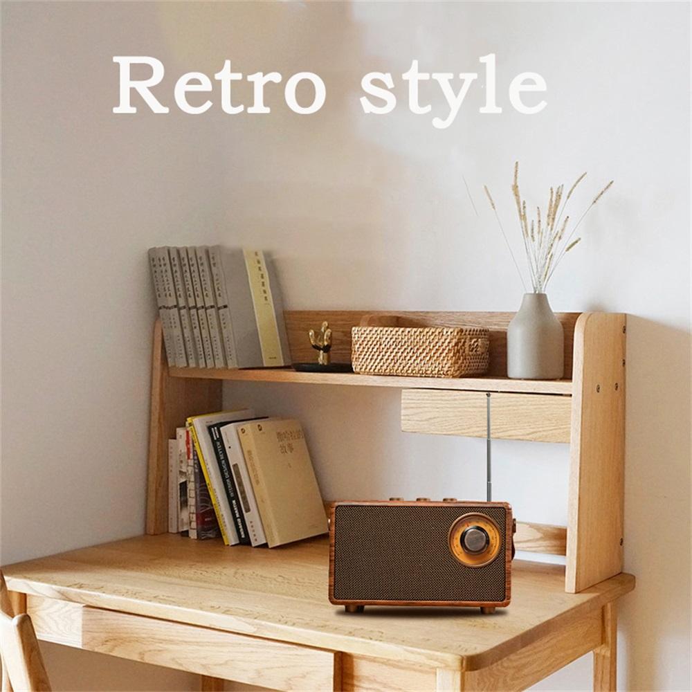 Retro Portable Wireless Blue Tooth Speaker High-Quality Powerful Stereo Sound FM Radio Rechargeable MP3 Player Hands-Free Call