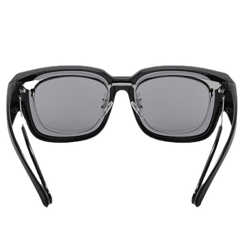 Set Of Glasses Myopia Sunglasses Sunglasses Women'S Polarized Glasses Driving Fishing Anti-Ultraviolet Clip Myopia