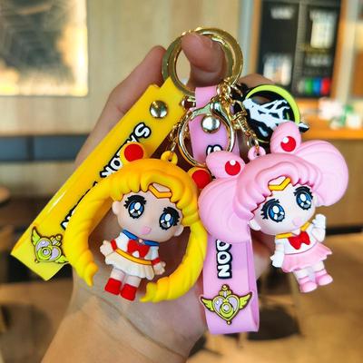 Sailor Moon Niedliche Cartoon Schlüsselanhänger Puppe - Perfektes Geschenk für Mädchenherzen für beste Freunde, Paare und Weihnachten