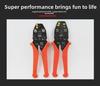 Taiwan Multi-Function Electrician Ratchet Crimping Pliers for Bare Terminals and Copper Nose Clamps.