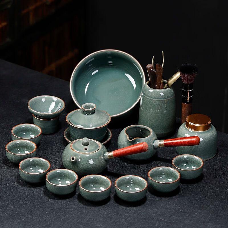 Qiu Qiao Ge Kiln Ceramic Kung Fu Tea Set