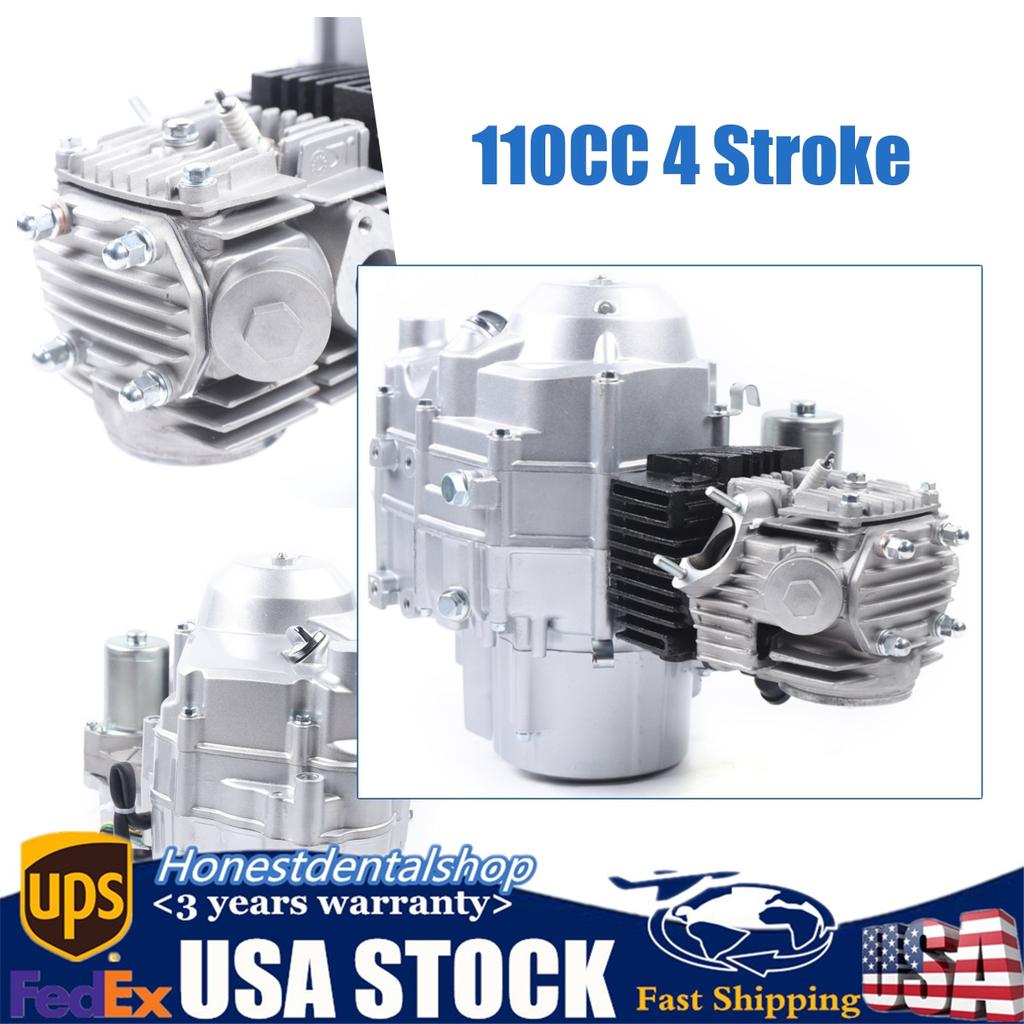 110CC 4 Stroke Engine Motor Electric Auto Start Single Cylinder 2-Valve Engine Motor with Air Cooled & CFW Auto Transmission