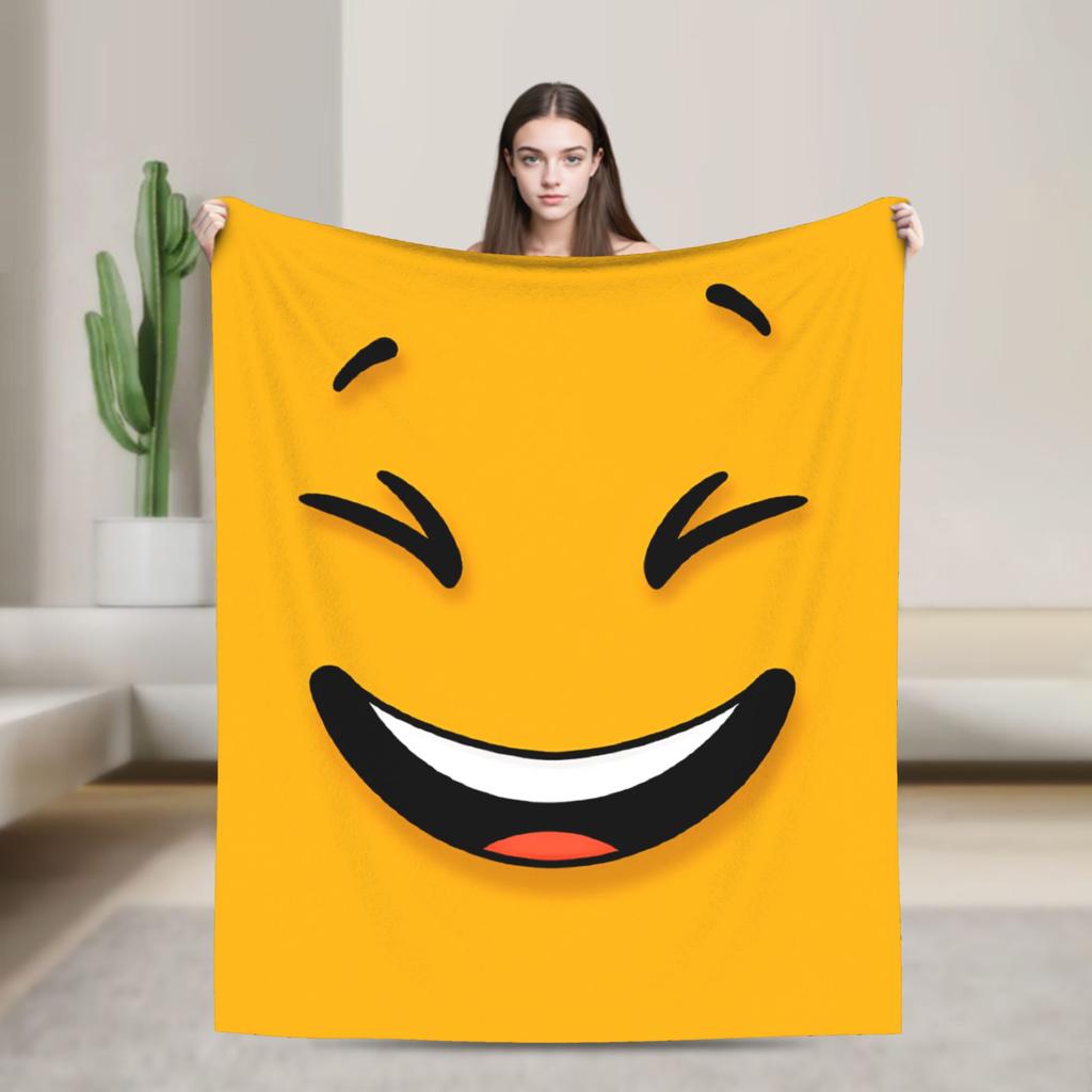 Warm Cozy Throw Blanket Plane Travel An Angry Face And Eyes Funny Meme Blankets Flannel Bedspread For Bedroom Sofa Bed Cover