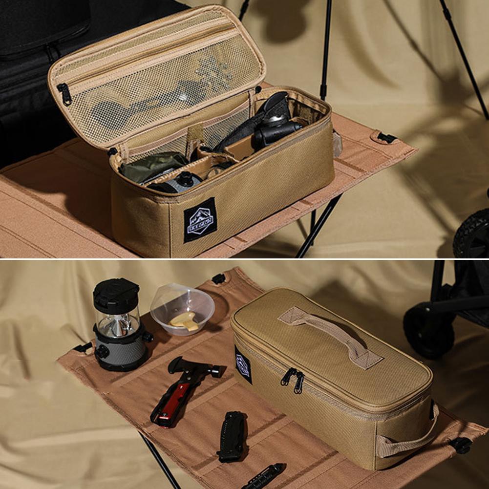 Outdoor Camping Storage Pouch Multipurpose Travel BBQ Hiking Organizer 900D Oxford Cloth Double Zipper for Travel Hiking BBQ