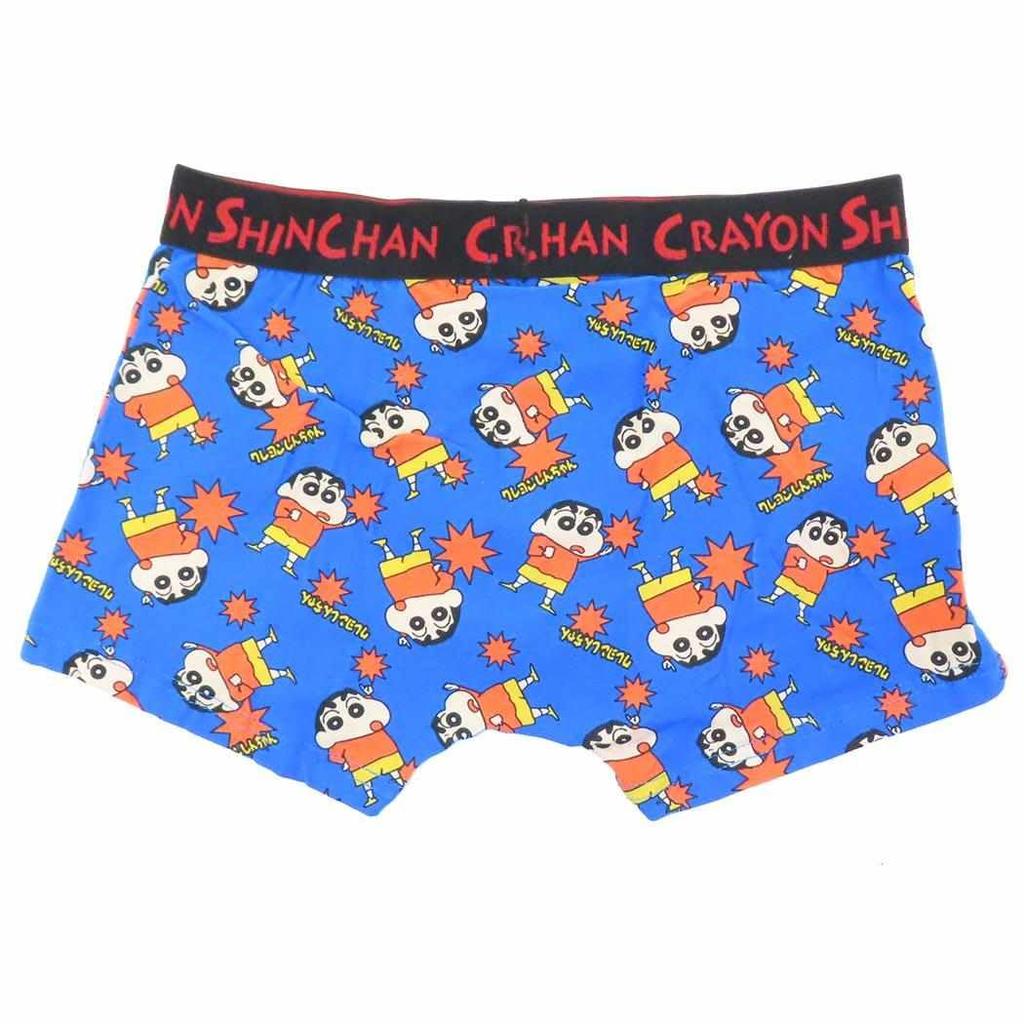 Small Planet Crayon Shin-chan Men's Boxer Briefs with Jagged Mark (XL Size)