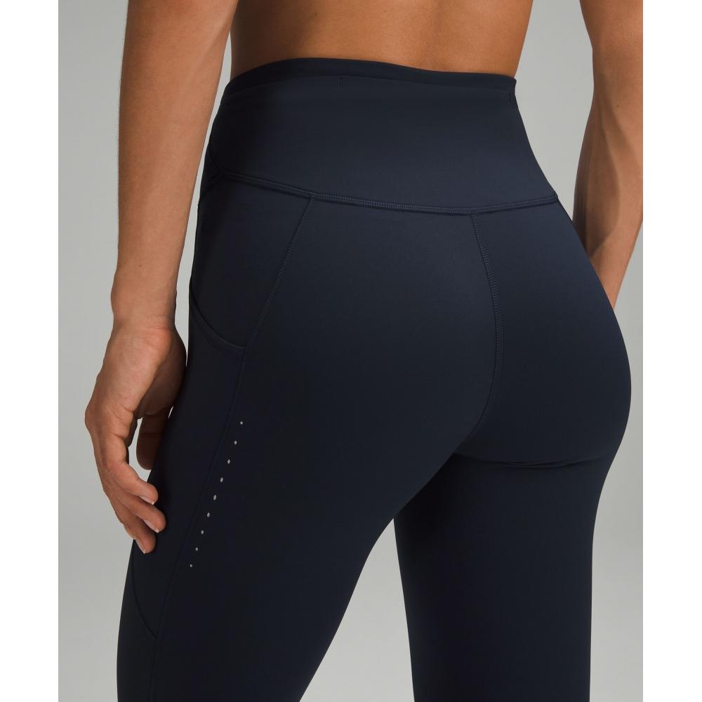 Lululemon Fast And Free High Rise Tight 28  Pockets  Updated True Navy