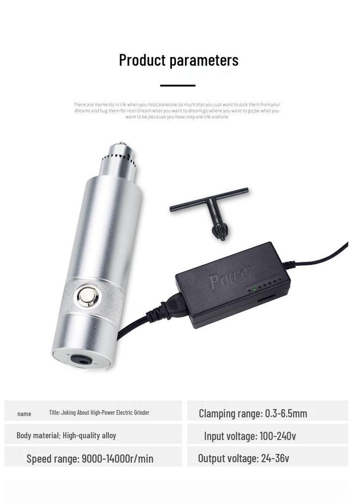 Mini Electric Grinder & Engraver for Jade/Wood Carving and Polishing