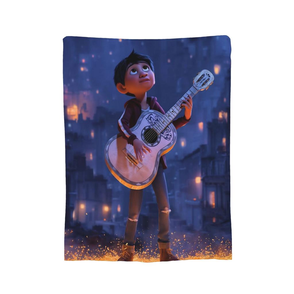 Cartoon Coco Day of The Dead Knitted Blankets  Plush Throw Blankets Bedding Couch Decoration Soft Warm Bedspreads,