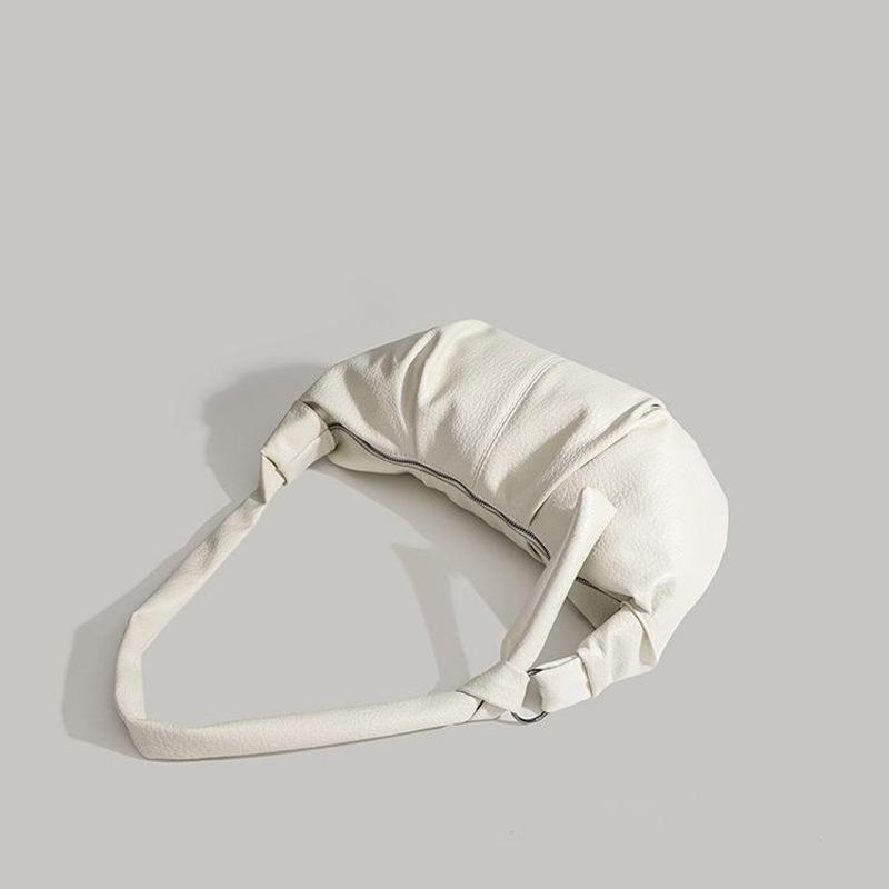 Folded Dumpling Bag New Retro Casual Versatile Niche Design Handbag Large Capacity Shoulder Bag