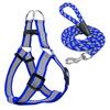 Puppy dog cat reflective braided traction rope dog chain chest strap pet leash