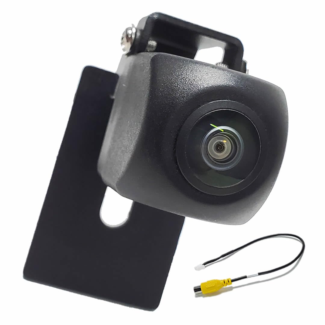 Alpine Display Audio Compatible, Ultra-Small, Fisheye Lens, License Plate (Volt), Pinching Type, Includes Dedicated