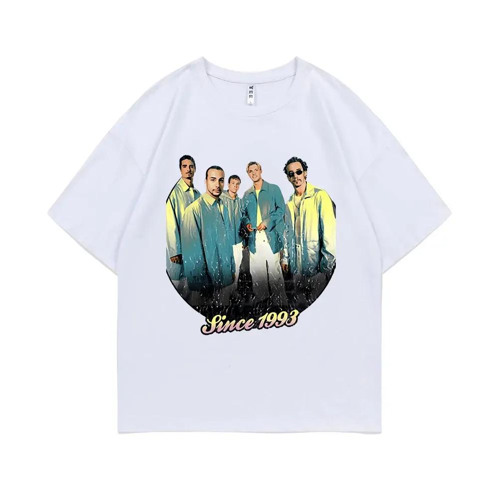 Vintage Backstreet Boys Graphic Tshirt Male Streetwear Boy Band Bsb Group Pop Music T Shirts Unisexs Oversized Pure Cotton Tshirt S