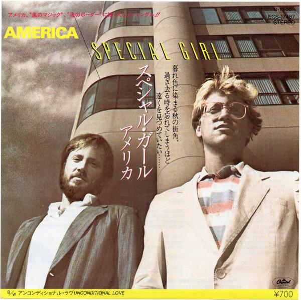 

7inch Record AMERICA Special Girl Unconditional Love ECS17487 CAPITOL 1984 Japan Rock Used
