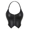 Women Halter Zip Slim Fitted Sexy Tummy Control Shapewear Bustier Top