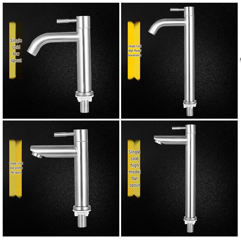 TLXT Stainless Steel Hot & Cold Deck-Mounted Faucet