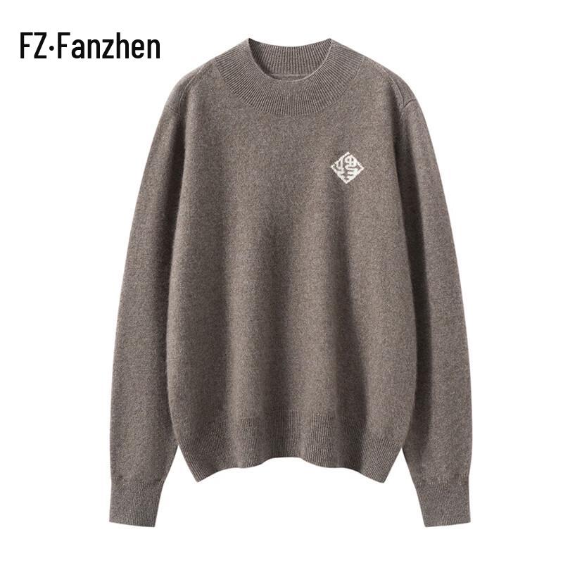Fanzhen Women's Cashmere High-Neck Pullover Sweater